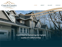 Tablet Screenshot of candccustomhomes.com